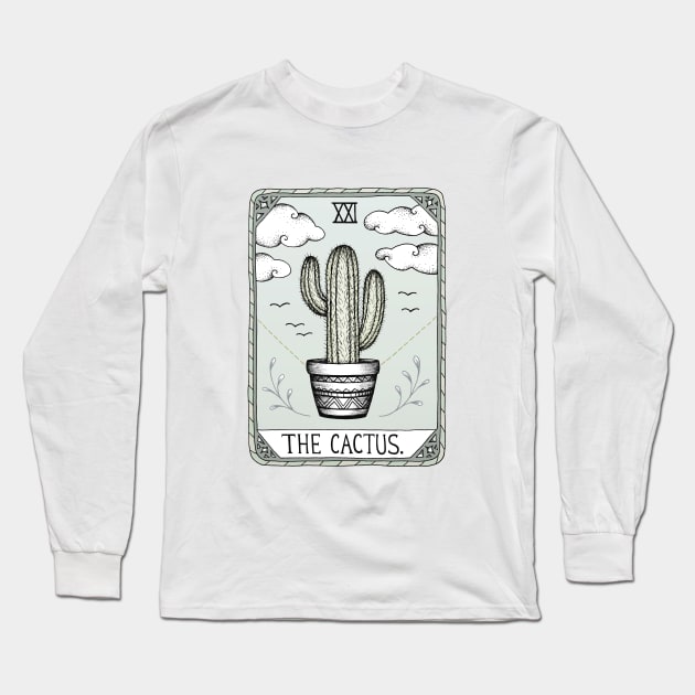 The Cactus Long Sleeve T-Shirt by Barlena